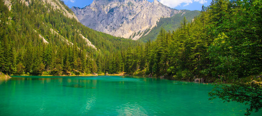 Kışın kaybolan sihirli göl: Grüner See Kışın kaybolan sihirli göl: Grüner See